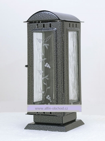 Obrázok z Lampáš na postavenie oblá strecha - malá - starostriebro