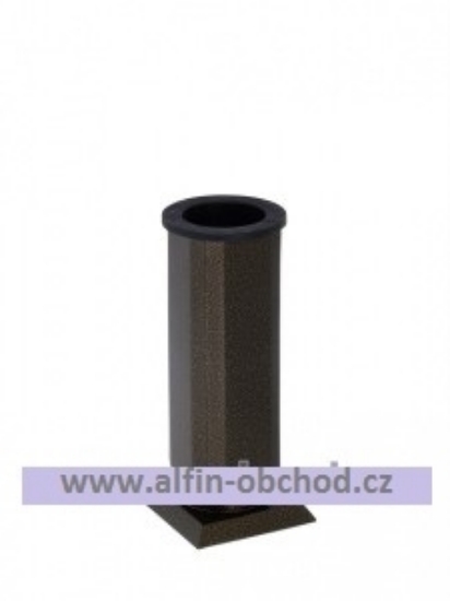 Obrázok z Váza štvorboká na postavenie starozlato