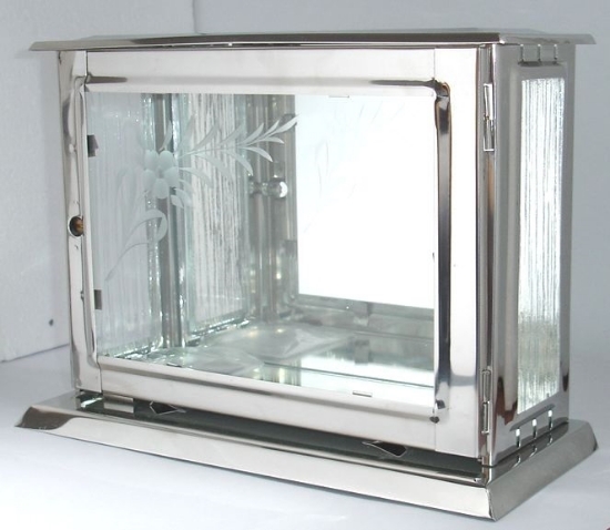 Obrázok z Fotoskriňa na pomník malá nerez