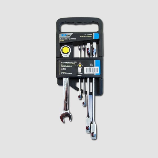 Obrázok z Sada ráčnových klíčů 8-19mm 72 zubů 5 dílů